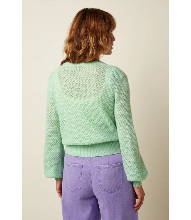 KING LOUIE King Louie Cardi V Farfalle Cameo Green