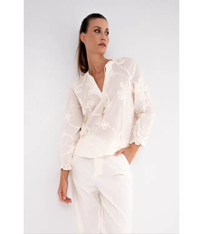 MAICAZZ Maicazz Tamia Top SU26.60.521 Flower Embr