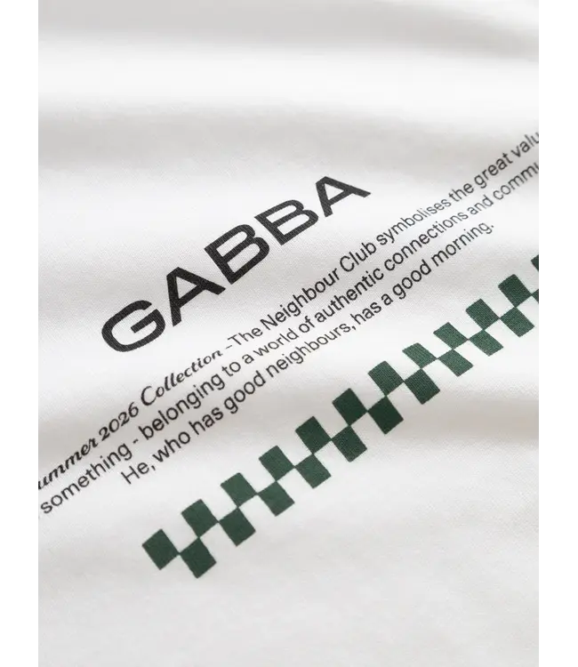 GABBA Gabba GABnigel NBH SS T-shirt GOTS PO12158 White