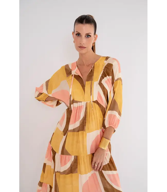 MAICAZZ Maicazz Frouke Dress SU26.40.038 Boho Geo