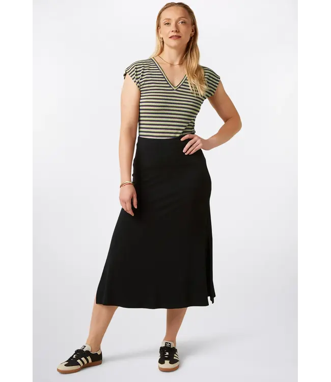 KING LOUIE king Louie double V top beebop stripe black 09785