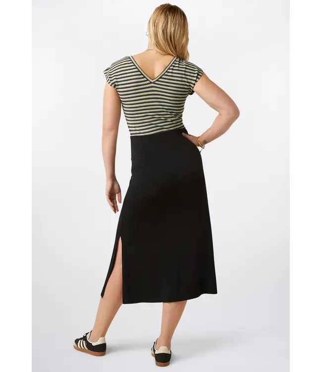 KING LOUIE king Louie double V top beebop stripe black 09785