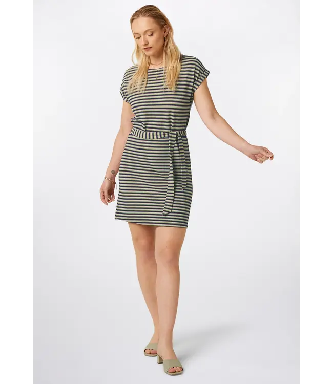 KING LOUIE King Louie aria tunic dress bebop stripe black 09784