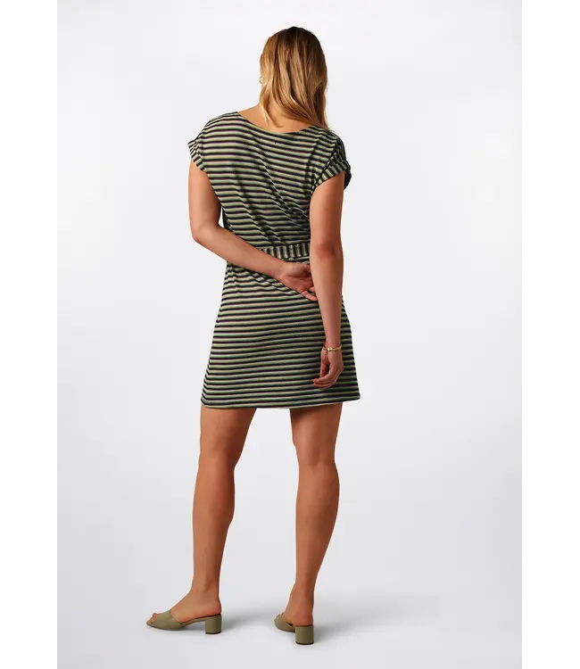 KING LOUIE King Louie aria tunic dress bebop stripe black 09784