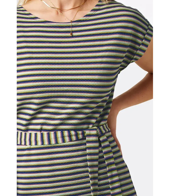 KING LOUIE King Louie aria tunic dress bebop stripe black 09784
