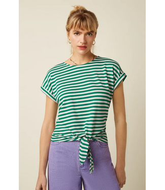 KING LOUIE King Louie aria knot shirt chobito stripe ultra geen 09708 KING LOUIE King Louie aria knot shirt chobito stripe ultra geen 09708