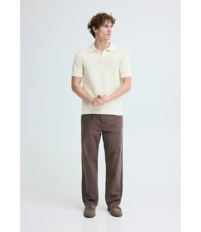 KRONSTADT Kronstadt PO31097 KS30060 KSMorgan SS Knit Polo Vanilla Ice