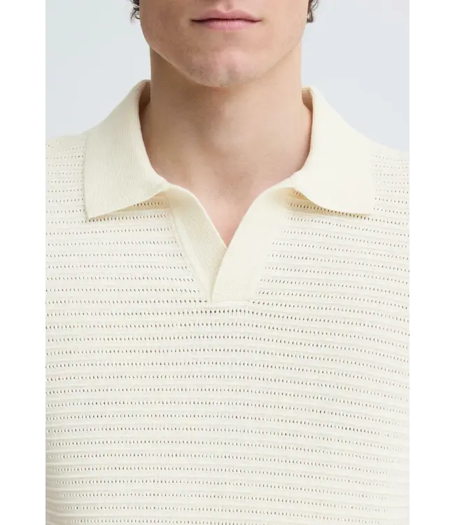 KRONSTADT Kronstadt PO31097 KS30060 KSMorgan SS Knit Polo Vanilla Ice