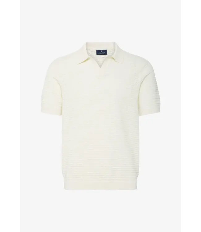 KRONSTADT Kronstadt PO31097 KS30060 KSMorgan SS Knit Polo Vanilla Ice
