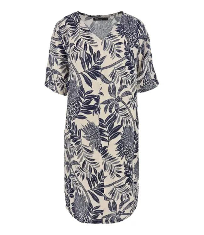 FOS Amsterdam FOS Amsterdam-Jurk Linde Pineapple-Navy-1956