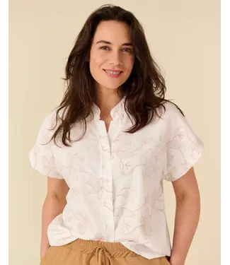 FOS Amsterdam FOS 7725 blouse katie bloem slinger puf off-white