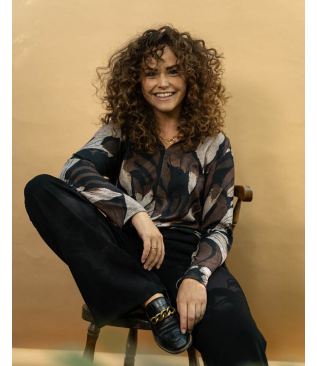 FOS Amsterdam FOS 7343 broek ria uni zwart