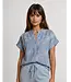 FOS Amsterdam Fos Amsterdam Blouse Katie Bloem slinger 5016 Light Blue