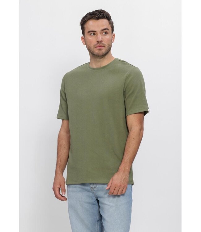 ANERKJENDT Anerkjendt 901754 Akkikki S/S Waffle Tee Loden Green
