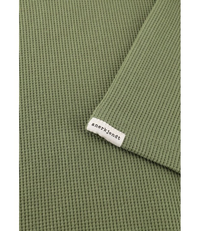ANERKJENDT Anerkjendt 901754 Akkikki S/S Waffle Tee Loden Green