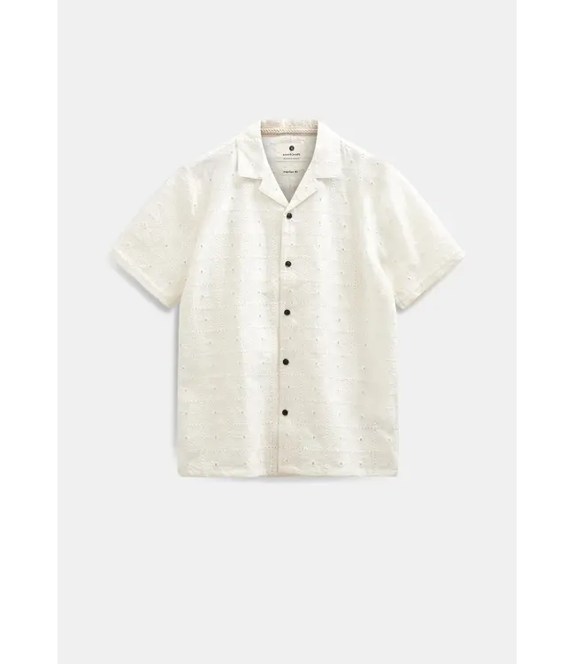 ANERKJENDT Anerkjendt 902328 Akleader Lace EMB SS Shirt Tofu