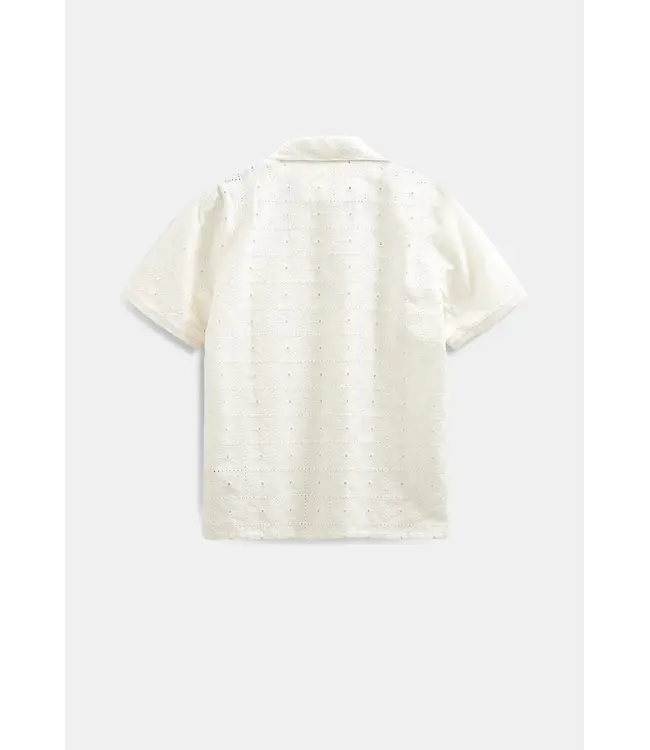 ANERKJENDT Anerkjendt 902328 Akleader Lace EMB SS Shirt Tofu