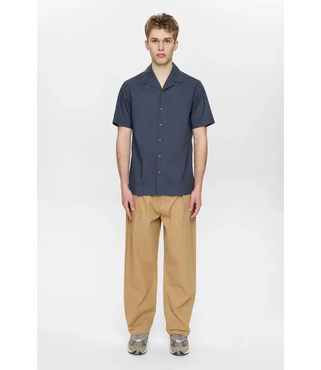 ANERKJENDT Anerkjendt 902422 Akleo S/S Shirt Blue Indigo