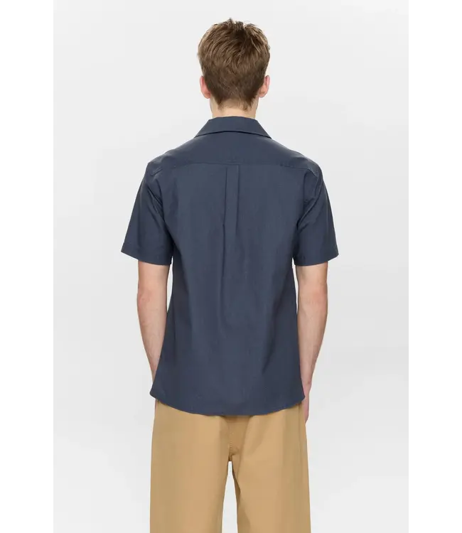 ANERKJENDT Anerkjendt 902422 Akleo S/S Shirt Blue Indigo
