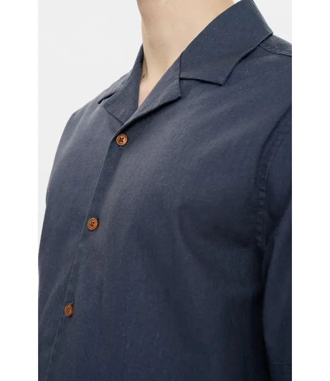 ANERKJENDT Anerkjendt 902422 Akleo S/S Shirt Blue Indigo