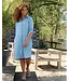 FOS Amsterdam Fos 7811 Jurk Lina Uni Lyocell Look Jeans