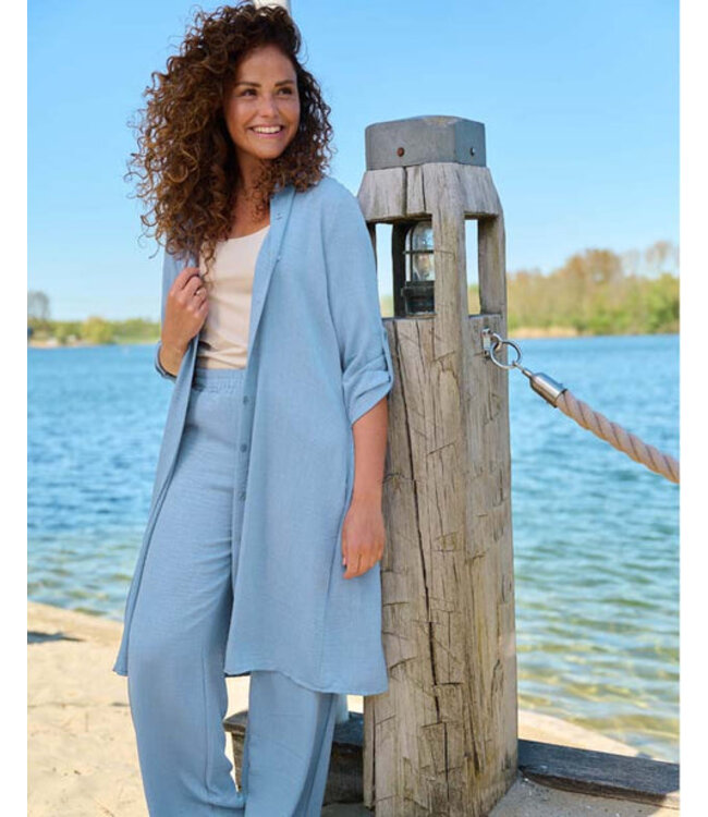 FOS Amsterdam Fos 7811 Jurk Lina Uni Lyocell Look Jeans
