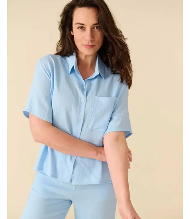 FOS Amsterdam Fos Amsterdam Blouse Merel 5282 Light Blue