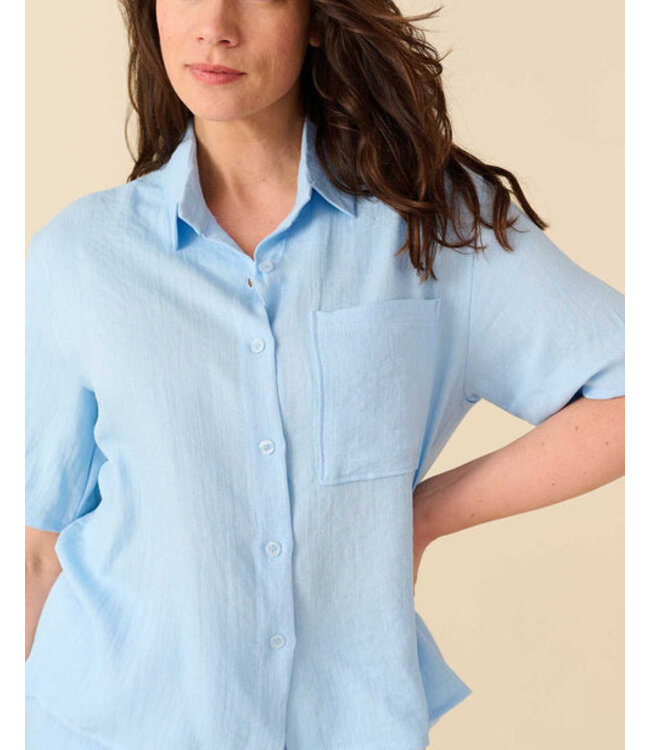 FOS Amsterdam Fos Amsterdam Blouse Merel 5282 Light Blue