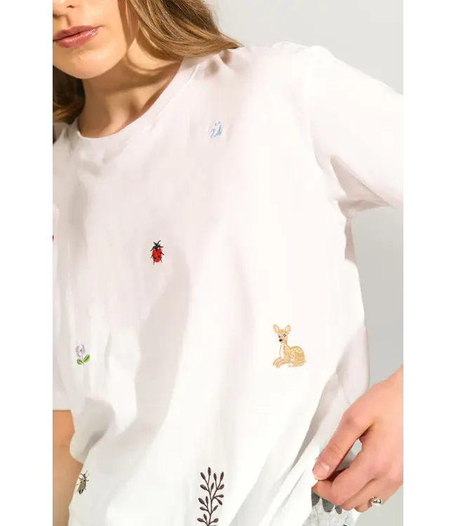 Nümph Nümph 707093 Nutenia Boxy T-Shirt Bright White