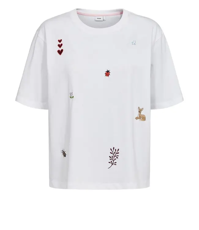Nümph Nümph 707093 Nutenia Boxy T-Shirt Bright White