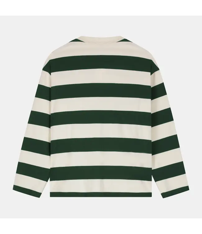 POCKIES Pockies PO-FGOW-ST-262 Triped Polo Green