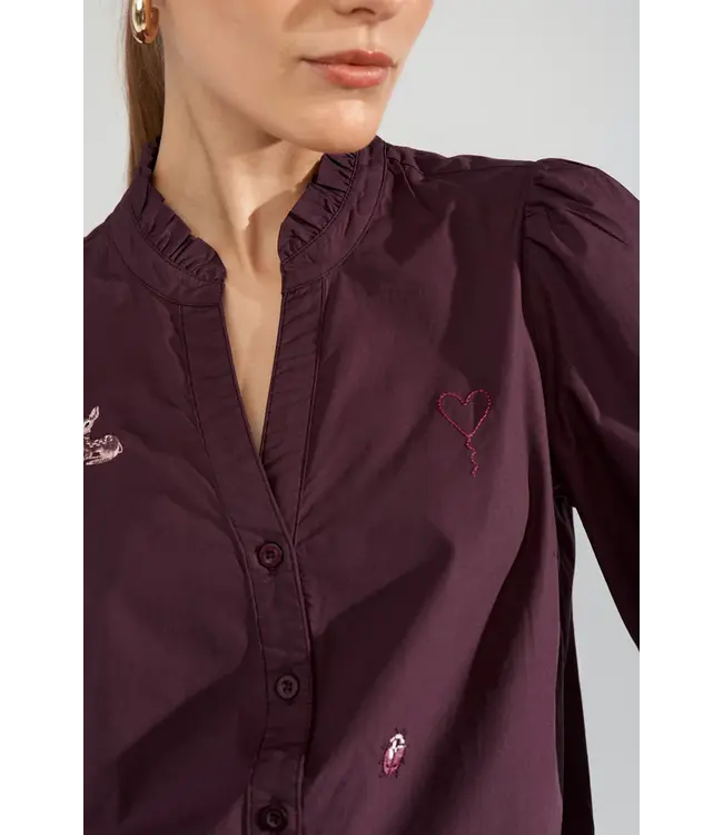 Nümph Nümph 707423 Nutenja V-Neck Shirt Fig