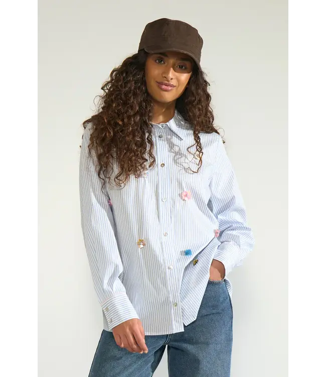 Nümph Nümph 707142 Nulili Sequins Shirt Flaoty Blue