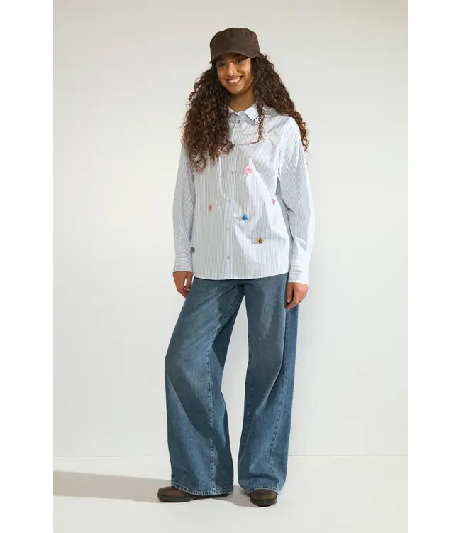 Nümph Nümph 707142 Nulili Sequins Shirt Flaoty Blue