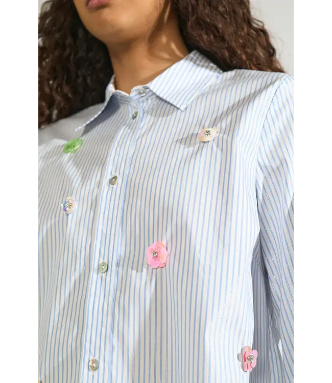 Nümph Nümph 707142 Nulili Sequins Shirt Flaoty Blue