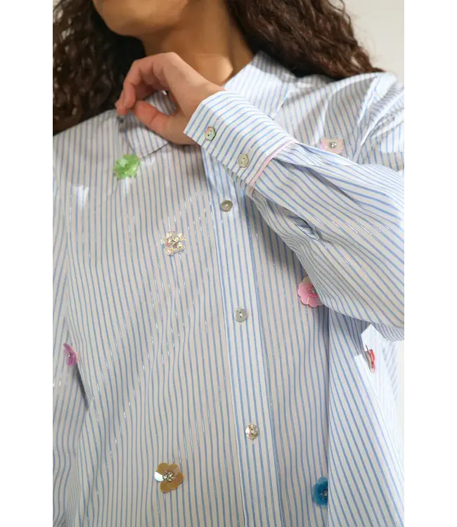 Nümph Nümph 707142 Nulili Sequins Shirt Flaoty Blue