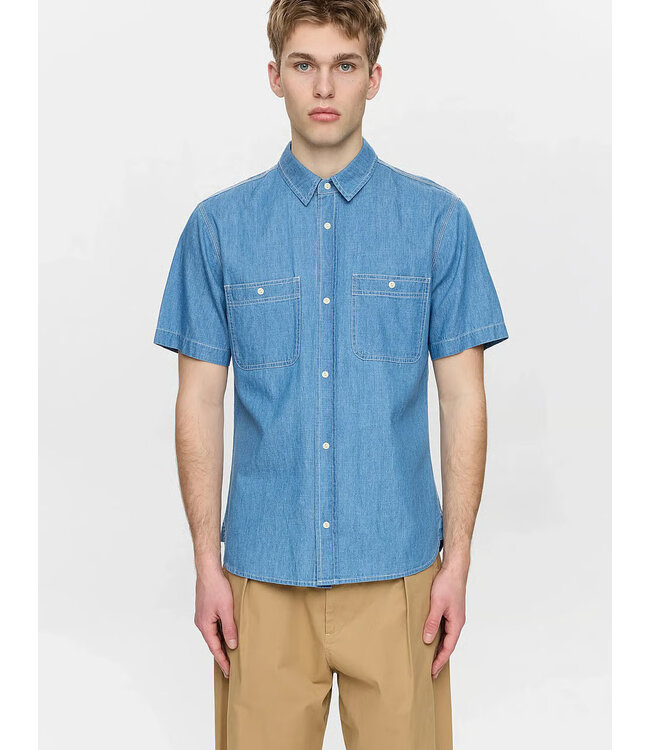 ANERKJENDT Anerkjendt 902190 aktheshirt chambray 3013 blue denim