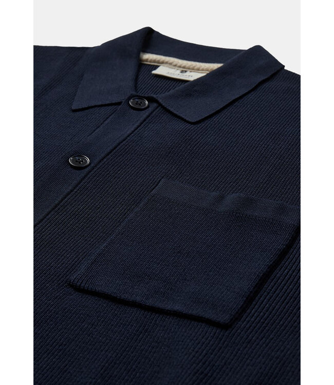 ANERKJENDT Anerkjendt akvilhelm needle rib ss knit Sky captain 902192