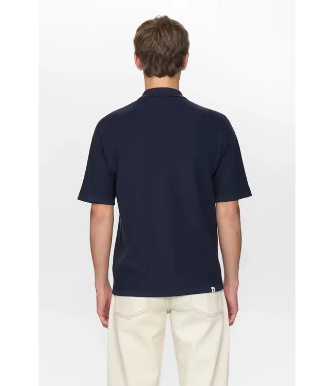 ANERKJENDT Anerkjendt akvilhelm needle rib ss knit Sky captain 902192