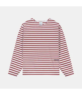 POCKIES Pockies oversized boat neck LS OBN R 261 Red