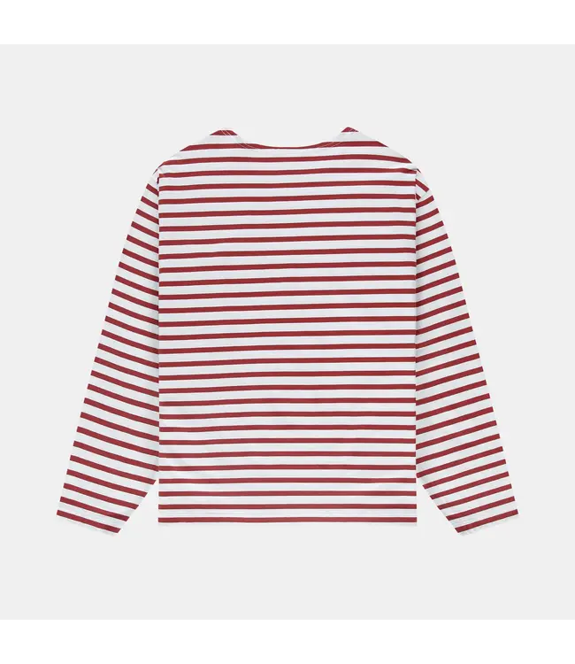 POCKIES Pockies oversized boat neck LS OBN R 261 Red