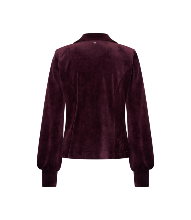 HELENA HART Helena Hart 7870 Blazer Lora Velour Burgundy