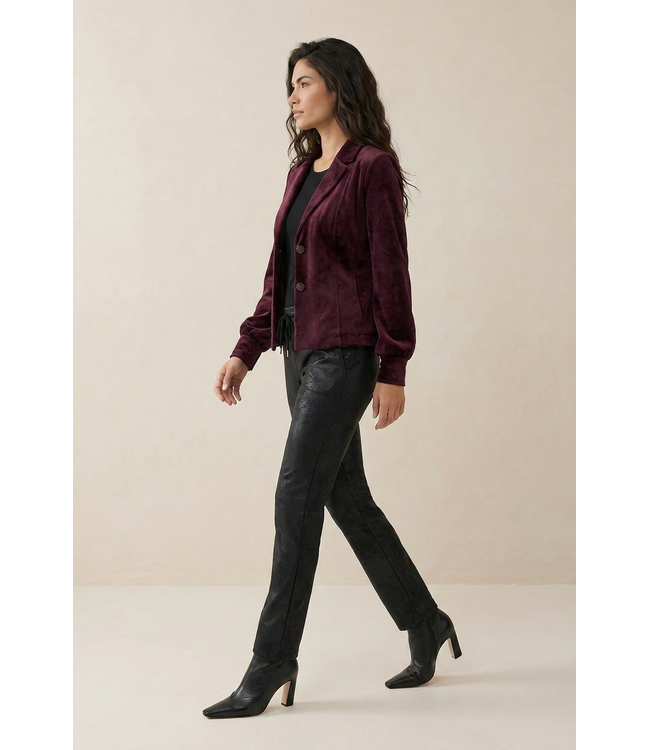 HELENA HART Helena Hart 7870 Blazer Lora Velour Burgundy
