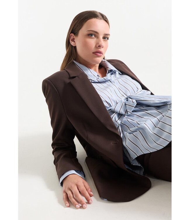JANSEN AMSTERDAM Jansen Amsterdam Livia MCS715 Belt Blue/ Brown