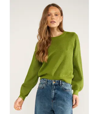 Nümph Nümph Nubir Solid Pullover 4060 Calla Green