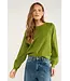 Nümph Nümph Nubir Solid Pullover 4060 Calla Green