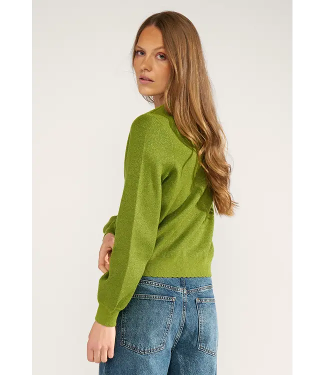 Nümph Nümph Nubir Solid Pullover 4060 Calla Green