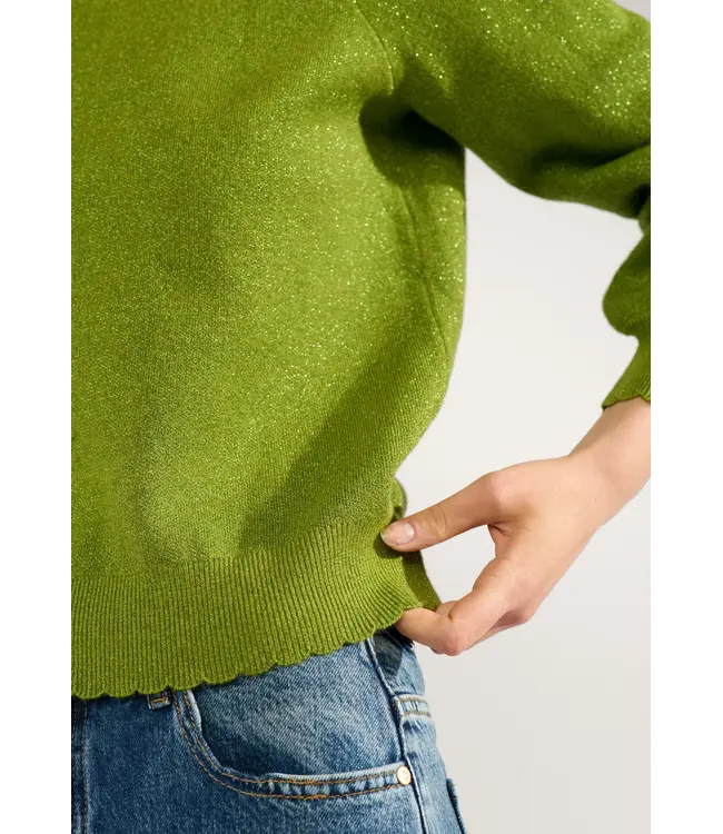 Nümph Nümph Nubir Solid Pullover 4060 Calla Green
