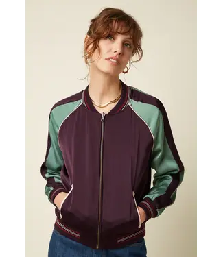 KING LOUIE King Louie 10669 Bomber Dusk Satin Grape KING LOUIE King Louie 10669 Bomber Dusk Satin Grape