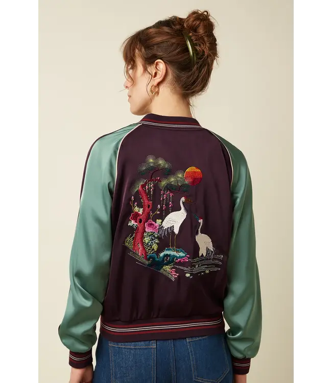KING LOUIE King Louie10669 Bomber Dusk Satin Grape